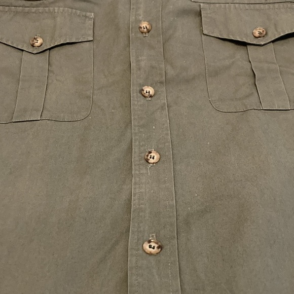 Rare!! Vintage Willis and Geiger Shooting Hunting Shirt Army Green Size XL - Picture 8 of 12